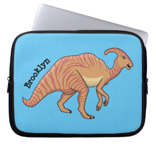 Capa Para Notebook Cute parasaurolophus dinosaur cartoon illustration