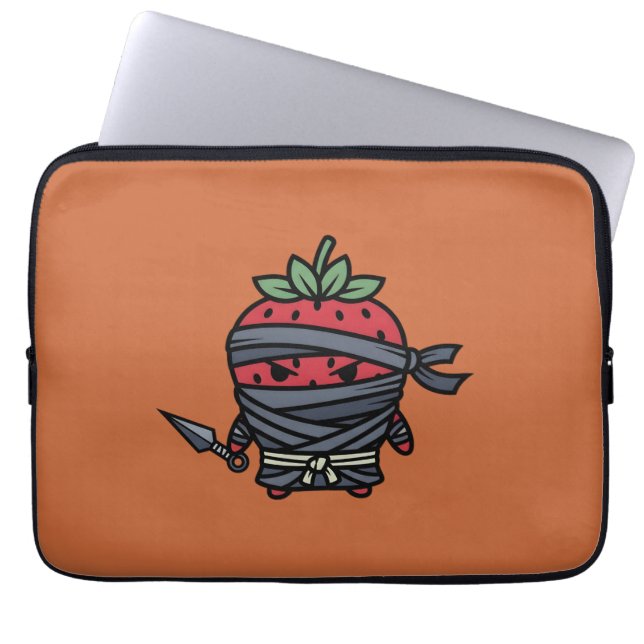 Capa Para Notebook Cute Strawberry Ninja Assassin Japanese Pop Art (Frente)