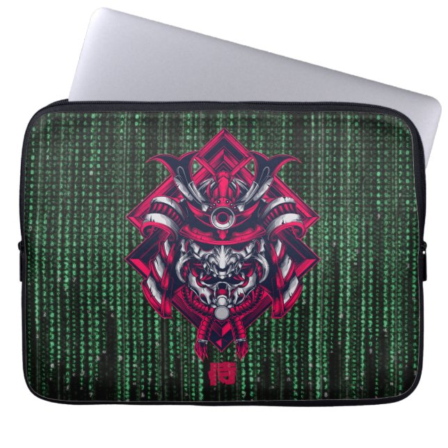 Capa Para Notebook Cyberpunk Oni Matrix Laptop Sleeve (Frente)