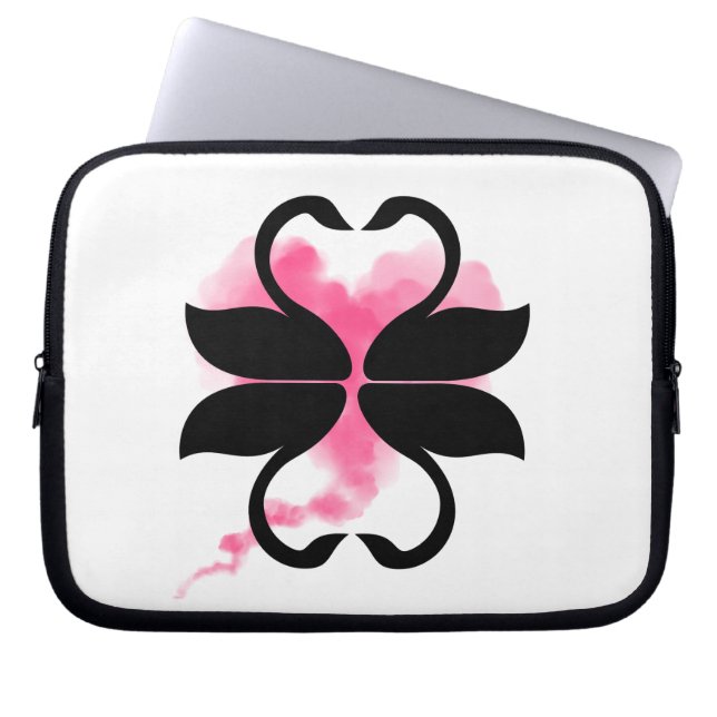 Capa Para Notebook  Cygnes Amour Sacs pour électronique (Frente)