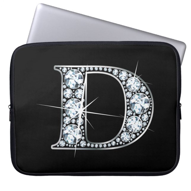 Capa Para Notebook D Faux-"Diamond" Monograma (Frente)