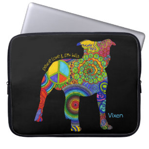 Capa Para Notebook Da "A bolsa de laptop do pop art do amor & dos