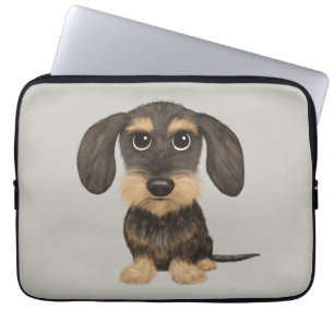 Capa Para Notebook Dachshund  Cão de Cartoon Bonito Teckel