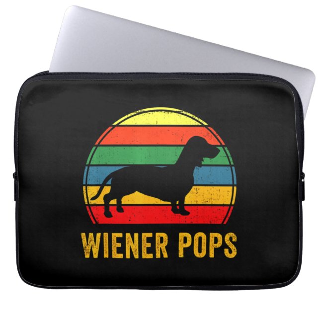 Capa Para Notebook Dachshund Pai Pet Owner (Frente)