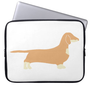 Capa Para Notebook dachshund silo fawn e creme