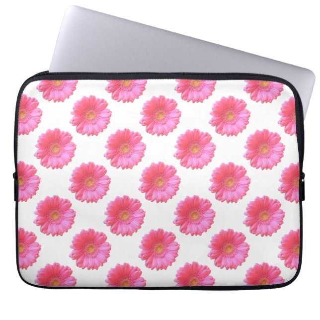 Capa Para Notebook Daisy gerbera rosa (Frente)