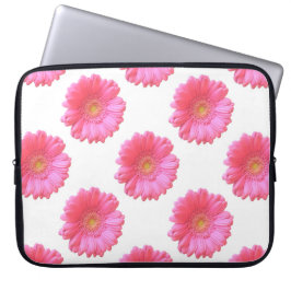 Capa Para Notebook Daisy gerbera rosa