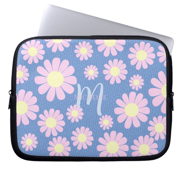 Capa Para Notebook Daisy Pink Blue (Frente)