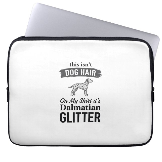 Capa Para Notebook Dálmata Brilho Citação Engraçada de Cabelo de Cach (Frente)