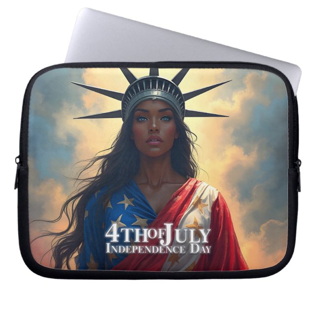 Capa Para Notebook Dama Liberdade Reimaginada – Uma Nova Face da Libe (Frente)