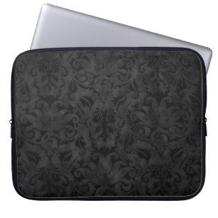 Capa Para Notebook Damasco Preto