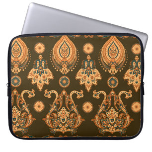 Capa Para Notebook Damask Floral: Estilo de Vintage sem costura