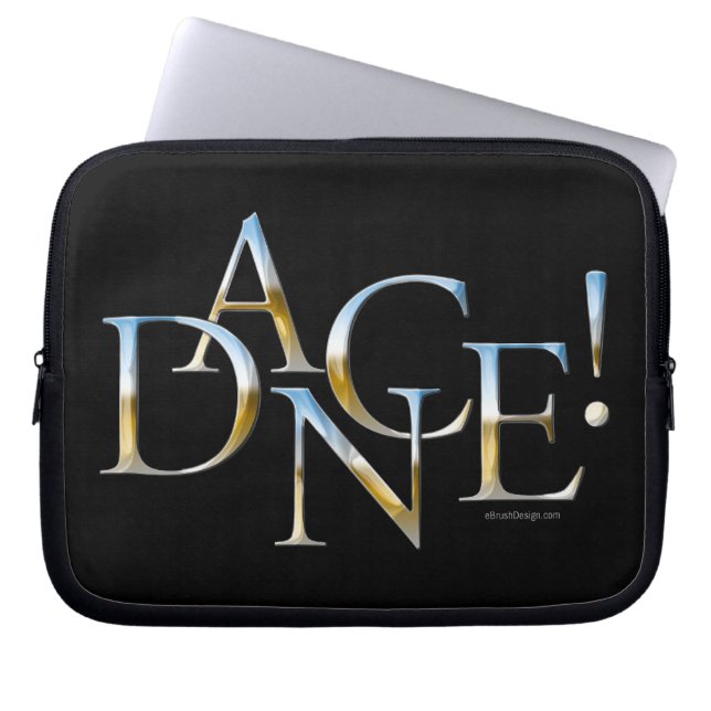 Capa Para Notebook Dança! (Cromo) (Frente)