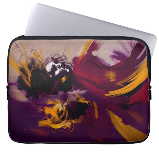 Capa Para Notebook Dança Da Mente – Figura Abstrata Expressiva (Frente)