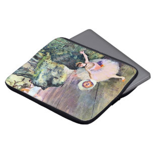 Capa Para Notebook Dançarina com Buquê de Flores por Edgar Degas