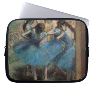 Capa Para Notebook Dançarinos de Edgar Degas no azul, 1890