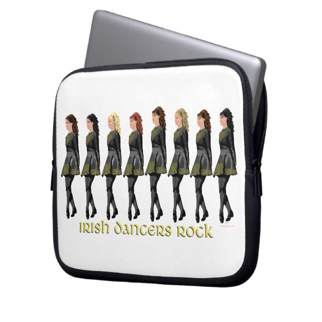 Capa Para Notebook Dançarinos Irlandeses Rock (Frente Esquerda)