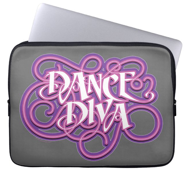 Capa Para Notebook Dance Diva Bolsa de laptop (Frente)