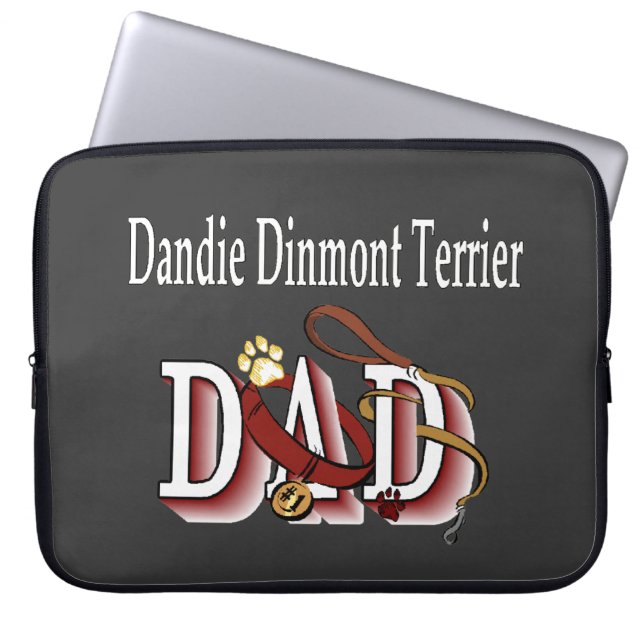 Capa Para Notebook Dandie Dinmont Terrier Pai (Frente)