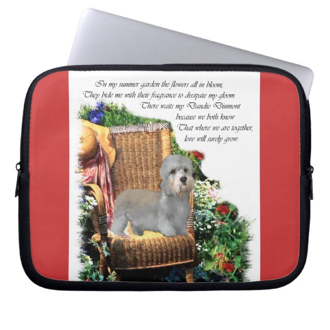Capa Para Notebook Dandie Dinmont Terrier Summer Jarden Art (Frente)