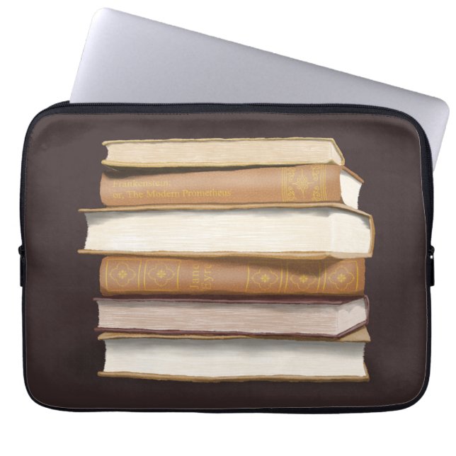 Capa Para Notebook Dark Academia Antique Books (Frente)