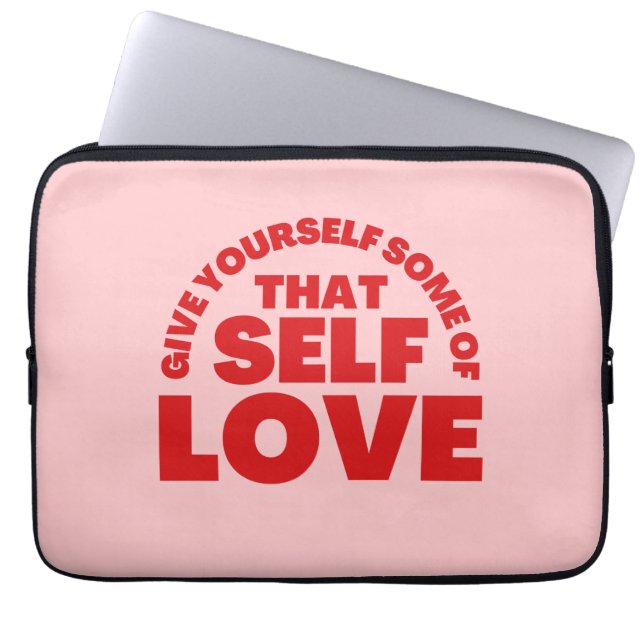 Capa Para Notebook Dê a si mesmo uma inspiração de amor próprio (Frente)