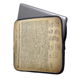 Capa Para Notebook Declaração do vintage de independência
