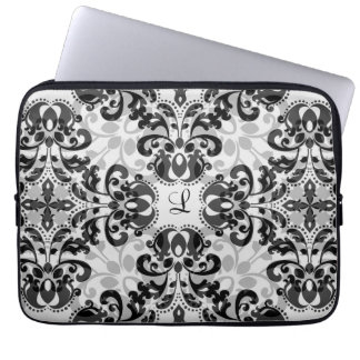 Capa Para Notebook Decoração de 13 polegadas, vitoriana e cinza