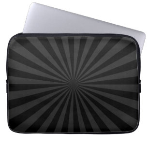 Capa Para Notebook Decoração de Burst do Sol Negro e do Carvão