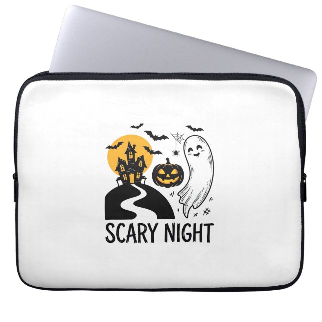 Capa Para Notebook Decoração de Fantasma de Casa Assombrada de Hallow (Frente)