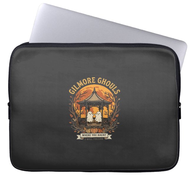 Capa Para Notebook Decoração de Gazebo de Fantasma de Halloween Gilmo (Frente)