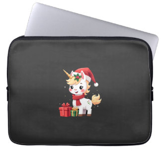Capa Para Notebook Decoração de Natal Unicórnio Camisa de Natal do Pa