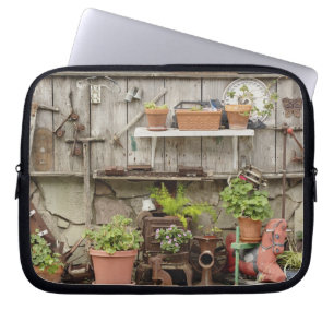 Capa Para Notebook Decorações em cerca de madeira, Ilha Catalina,