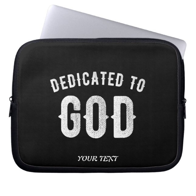 CAPA PARA NOTEBOOK DEDICADO A DEUS TEXTO BRANCO LEGAL PERSONALIZÁVEL (Frente)