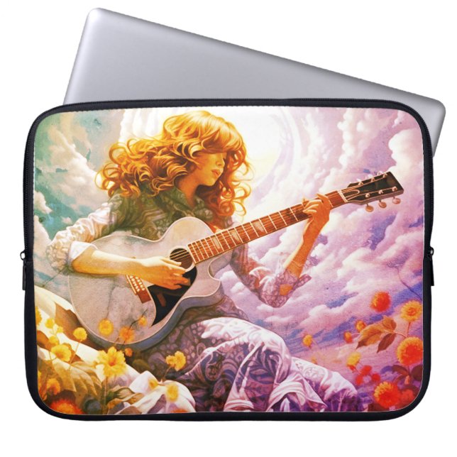 Capa Para Notebook Dedilhando Meu Violão na Tempestade (Frente)