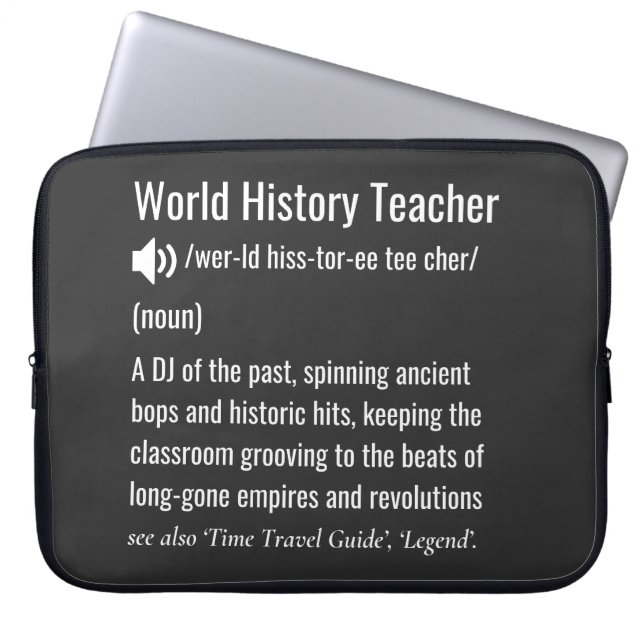 Capa Para Notebook Definição de Professor de História Mundial (Frente)