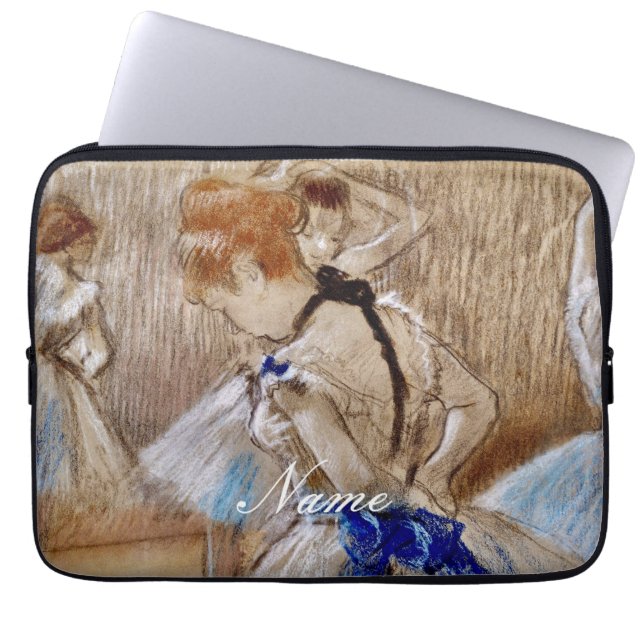 Capa Para Notebook Degas Dancer com Faixa Azul (Frente)