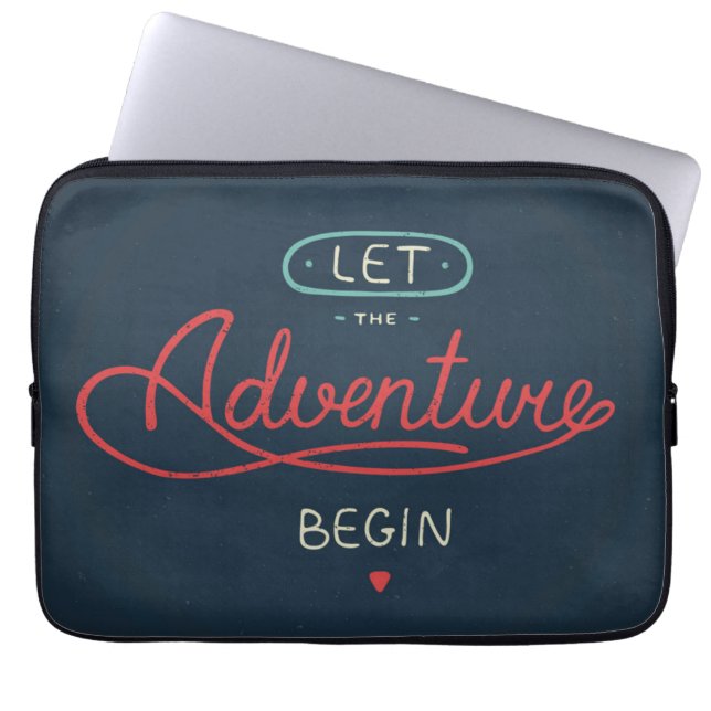 Capa Para Notebook Deixe a aventura começar (Frente)