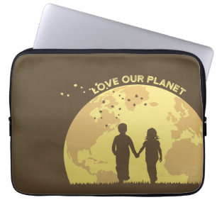 Capa Para Notebook Deixe a paz começar conosco Bolsa de laptop de 1