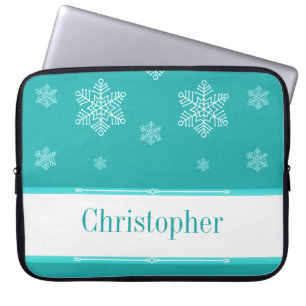 Capa Para Notebook Deixe-o nevar Eletrônicos Capa, Aqua