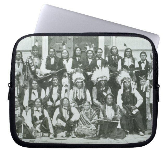 Capa Para Notebook Delegação indiana de líderes de Sioux em (Frente)