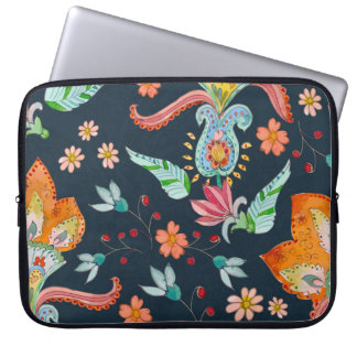 Capa Para Notebook Delícia Floral: Textura De Flor De Aquarela
