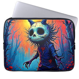 Capa Para Notebook Demônio assustador na Design Spooky Woods