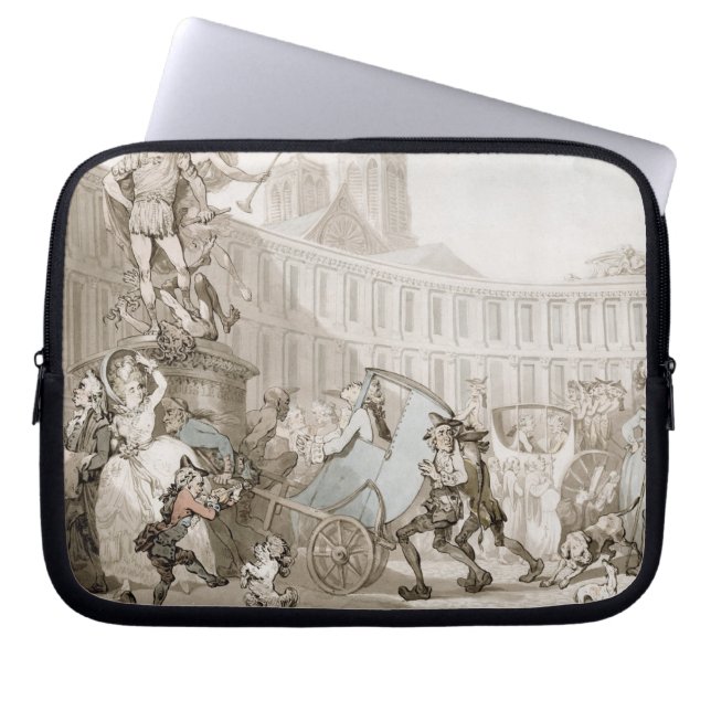 Capa Para Notebook DES Victoires do lugar do La, Paris, c.1789 (Frente)