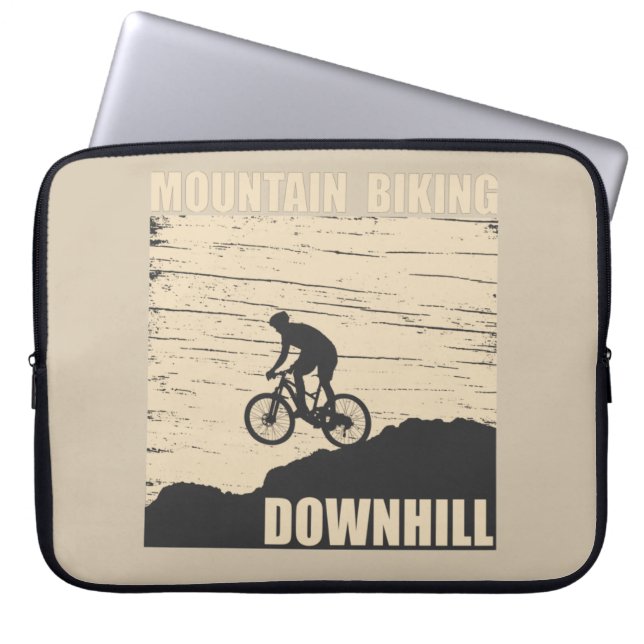 Capa Para Notebook descida mountain bike dizendo (Frente)