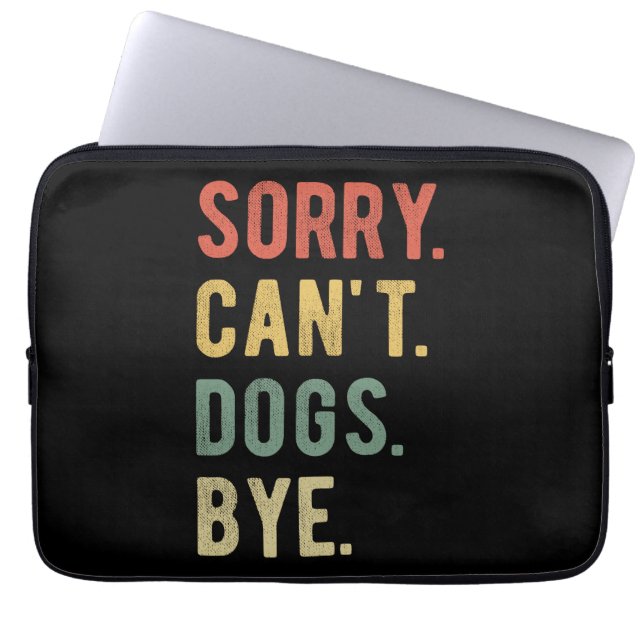 Capa Para Notebook Desculpe, não posso comer cachorros, tchau II (Frente)