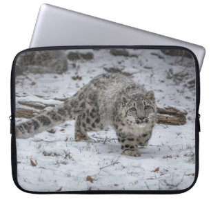 Capa Para Notebook Desengaço de Cub do leopardo de neve