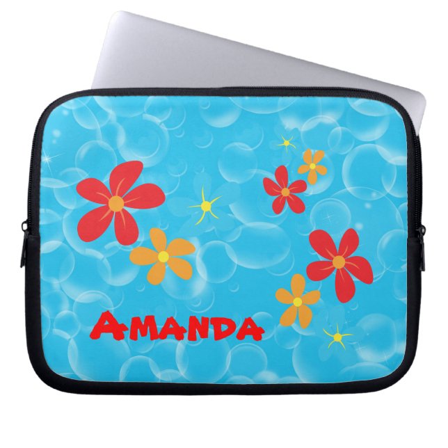 Capa Para Notebook Desenho de Bolha e Margarida (Frente)