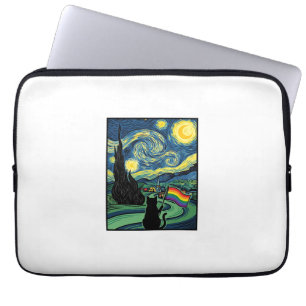 Capa Para Notebook Desenho de Camisa Vetorial de Paisagem Noturna de