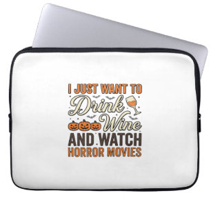 Capa Para Notebook Desenho de Camisa Vintage de Filmes de Terror do V